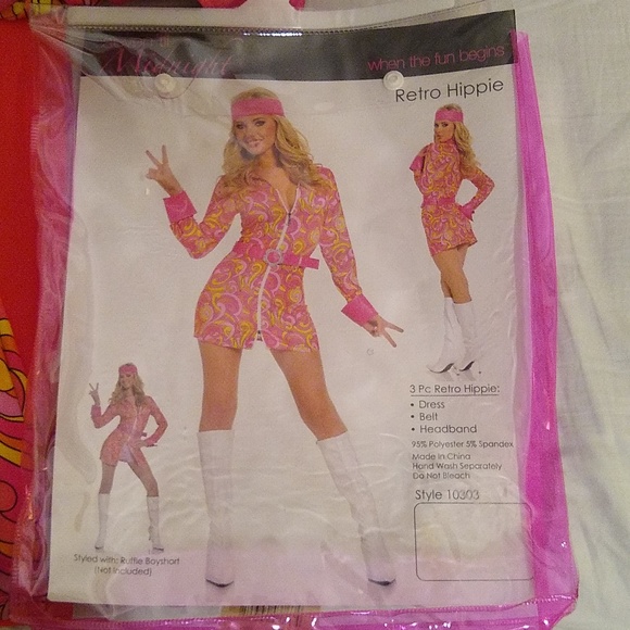 Seven til Midnight BNWOT Retro Hippie Halloween dress size medium - Picture 1 of 8